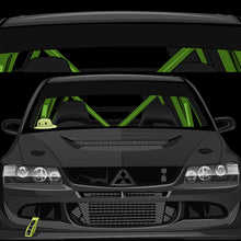 Load image into Gallery viewer, Plain Matte Black Sunstrip