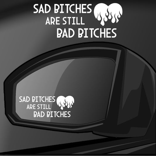 Bad Bitch Mirror Sticker