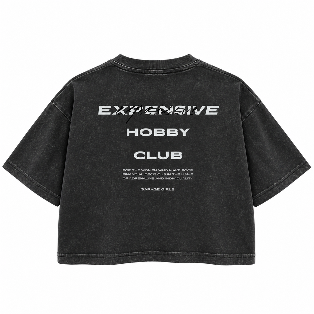 *PRE-ORDER* Expensive Hobbies Crop Tee
