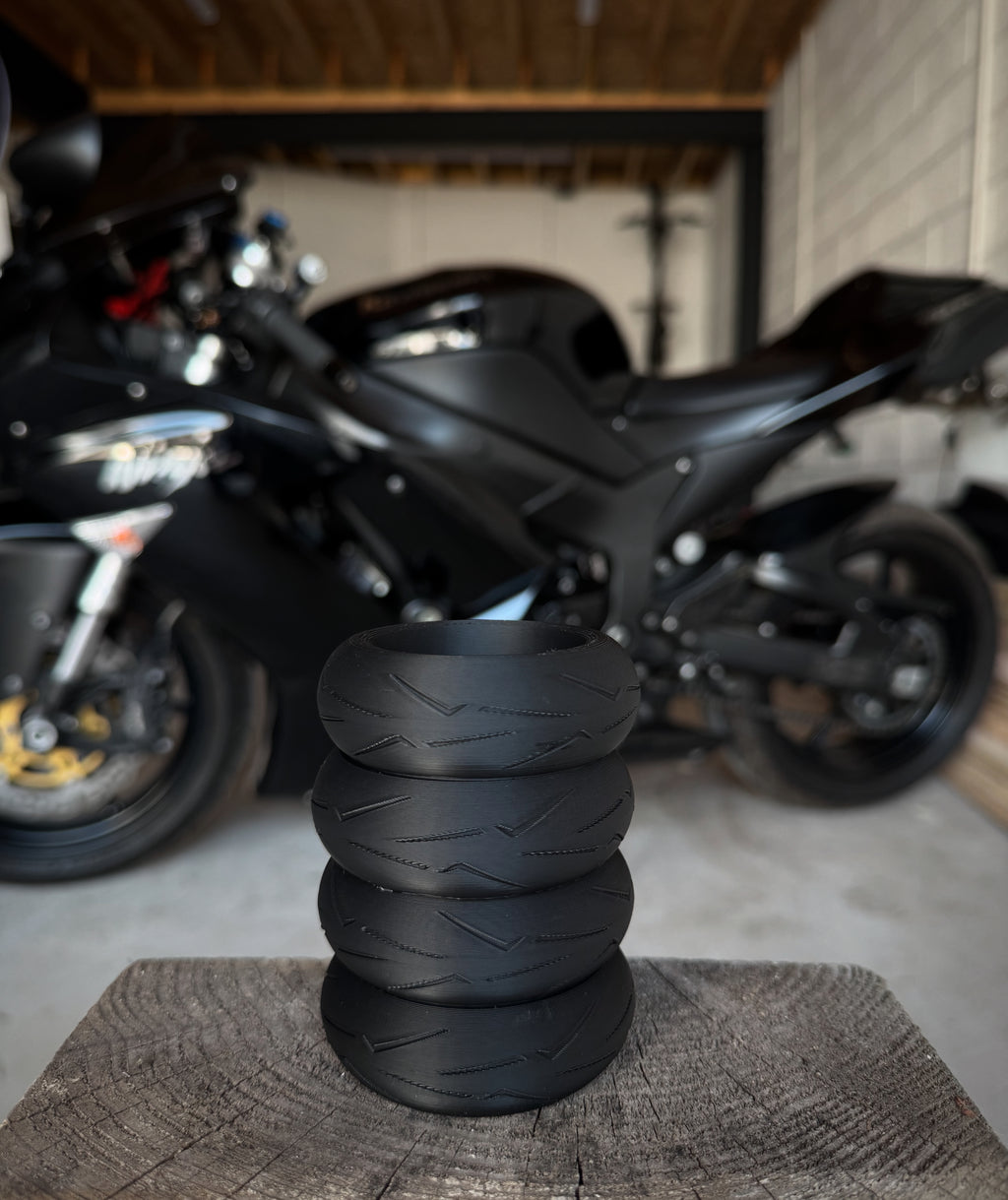 Motorbike Tyre Pen Holder