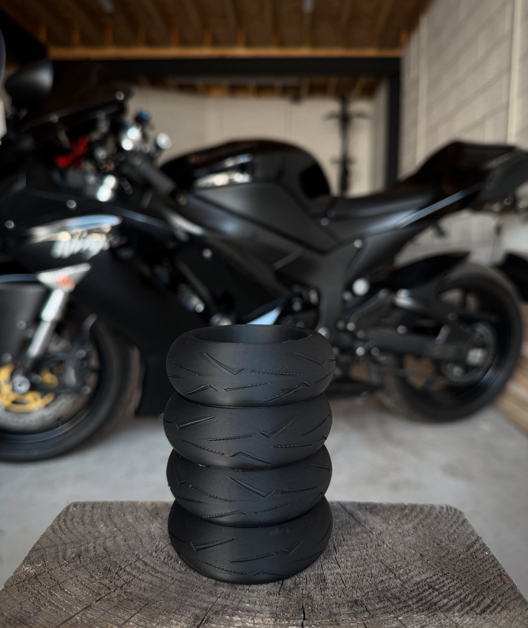 Motorbike Tyre Pen Holder
