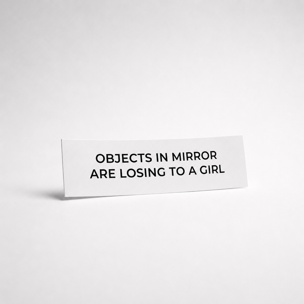Objects In Mirror Sticker