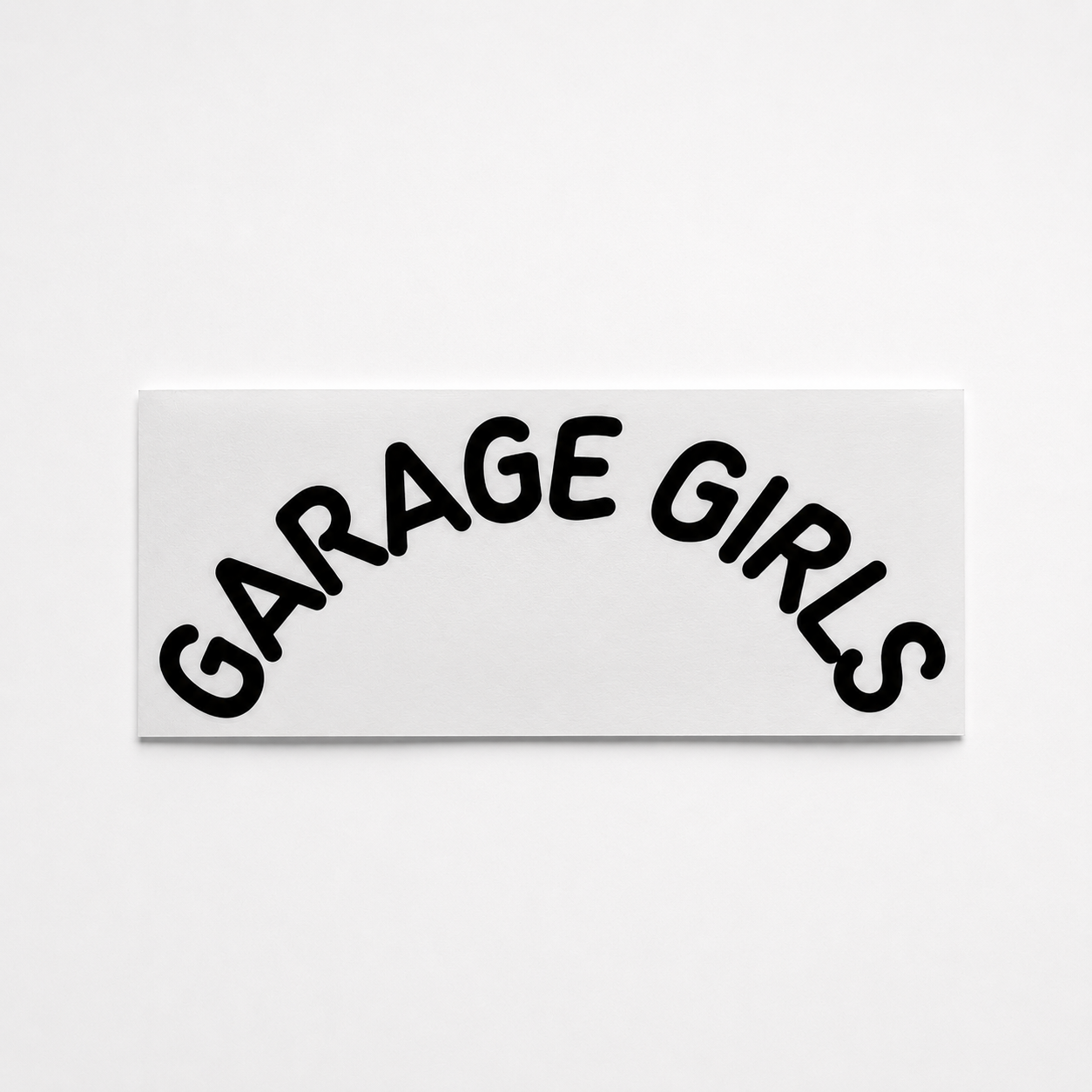 Rounded Font - Wiper Sticker