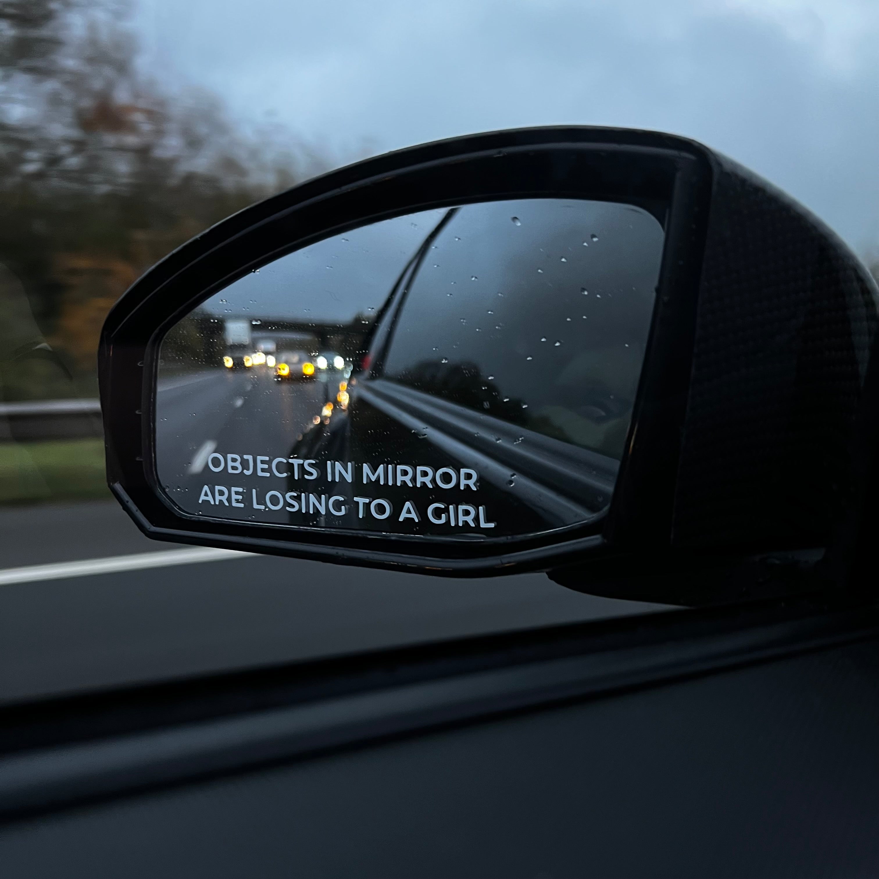 Objects In Mirror Sticker