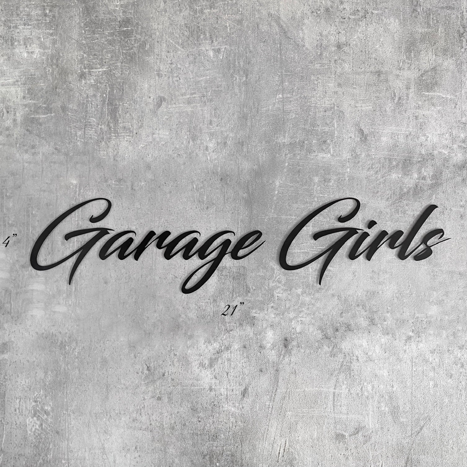 Cursive Windscreen Banner – Garage Girls UK